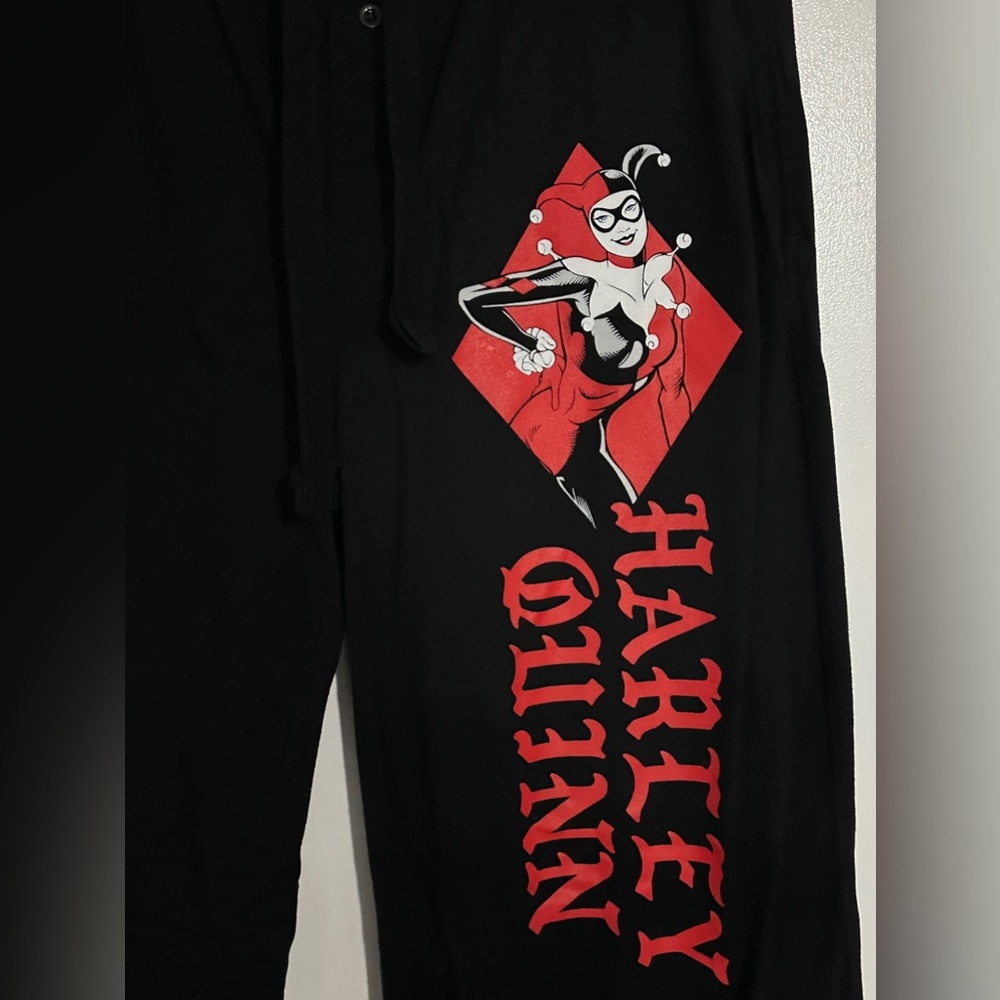 DC Comics Harley Quinn Guys Pajama Pants NWOT Large - Picture 4 of 8